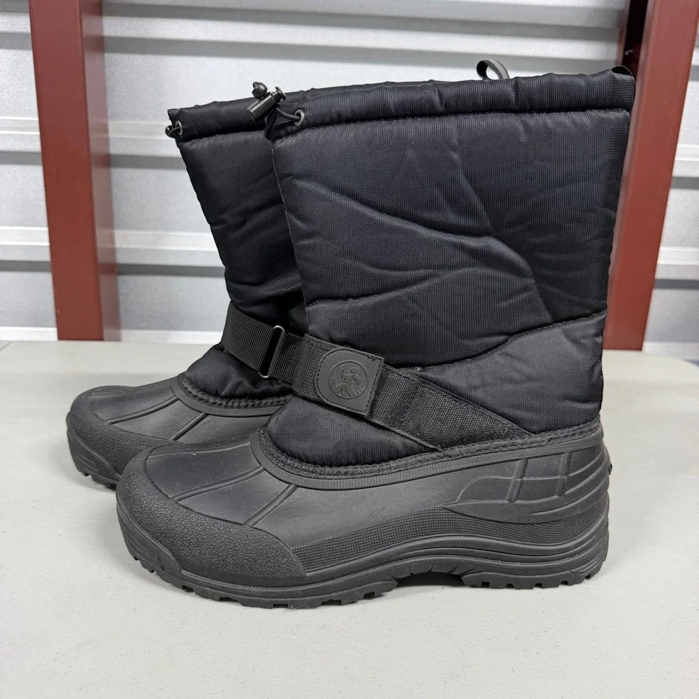 Northside Snow Boots Mens 13 Thinsulate Insulated Black Reflective NEW